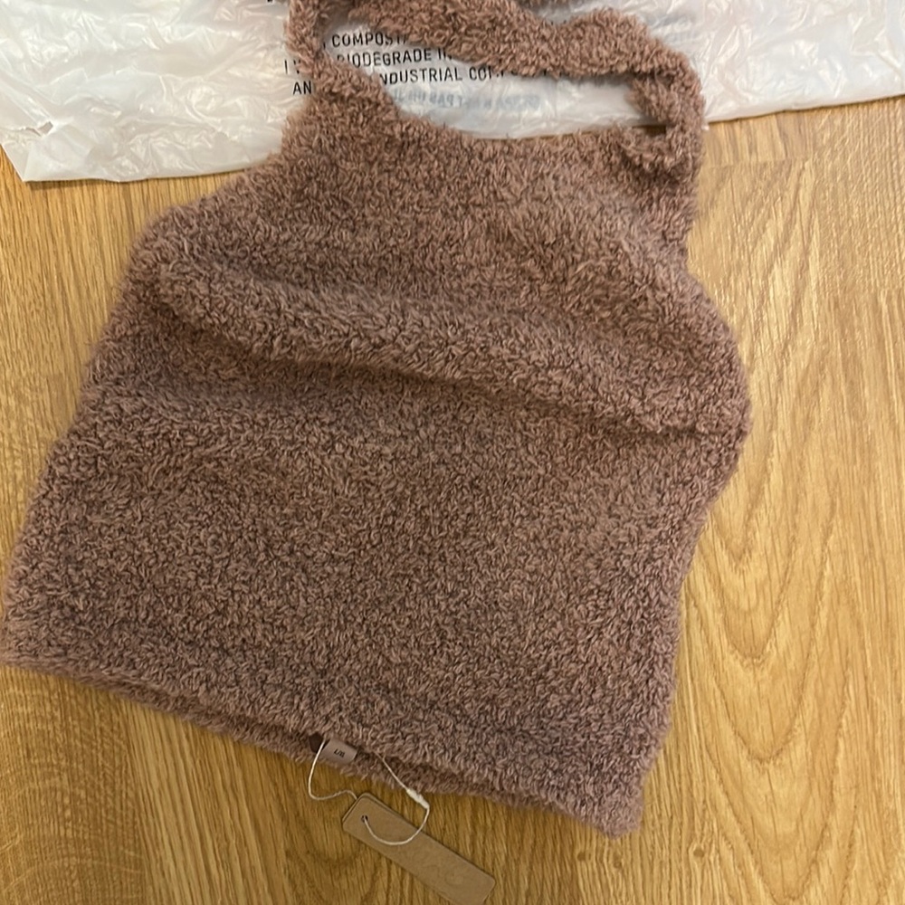 SKIMS- brand new- “Teddy” halter neck top/bra- color Rose Clay (limited time)
